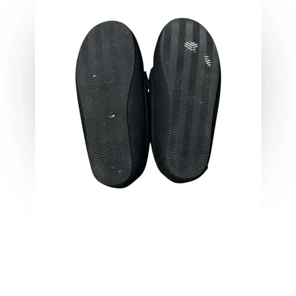 Polo by Ralph Lauren Black Moccasins Kids House Slippers with Bear Design - Picture 5 of 9